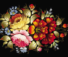 Схема вышивки «хохлома»