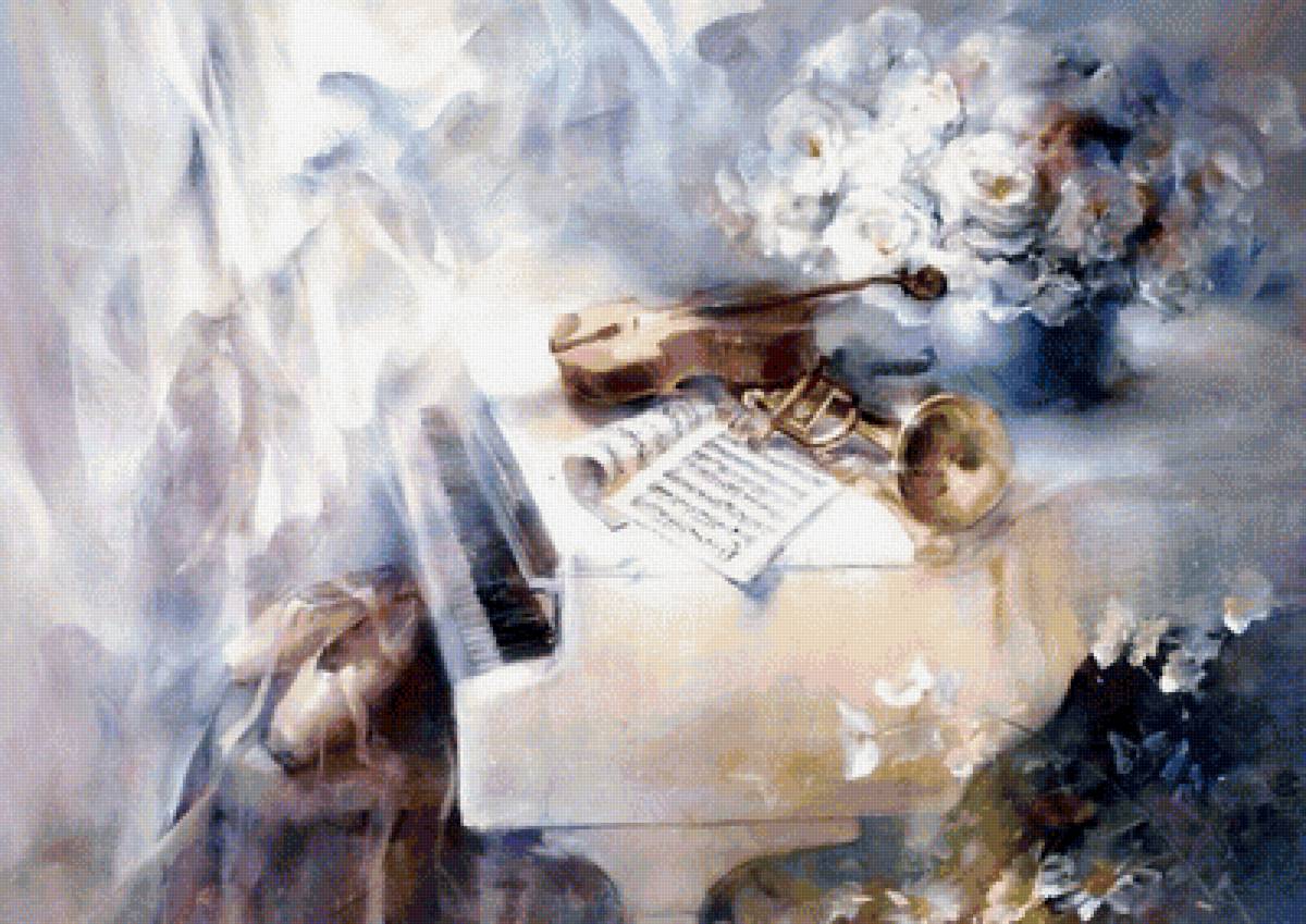 Вильям Хенрист "Вдохновение" - акварель, пастель, искусство - предпросмотр