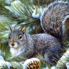 Схема вышивки «Зимняя сказка»