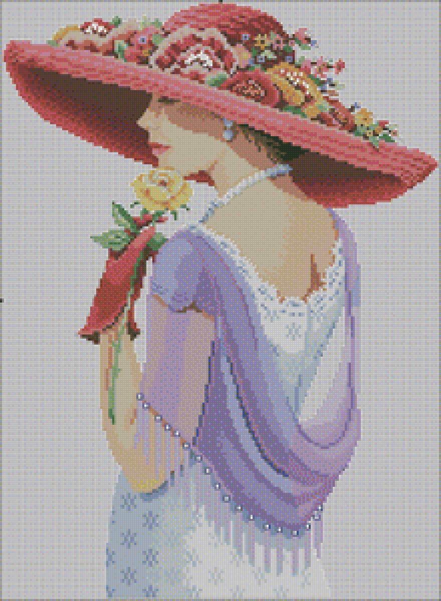 Dama - винтаж, женщина, гламур, ретро - предпросмотр