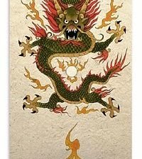 Схема вышивки «дракон»