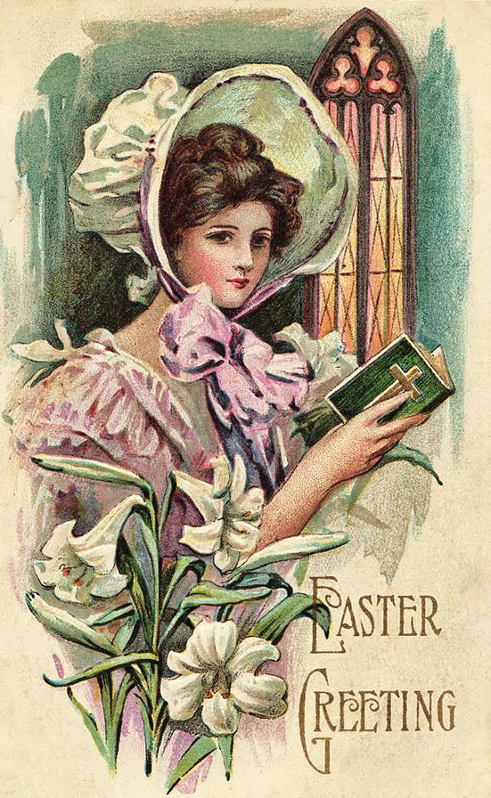 старинная открытка - оригинал