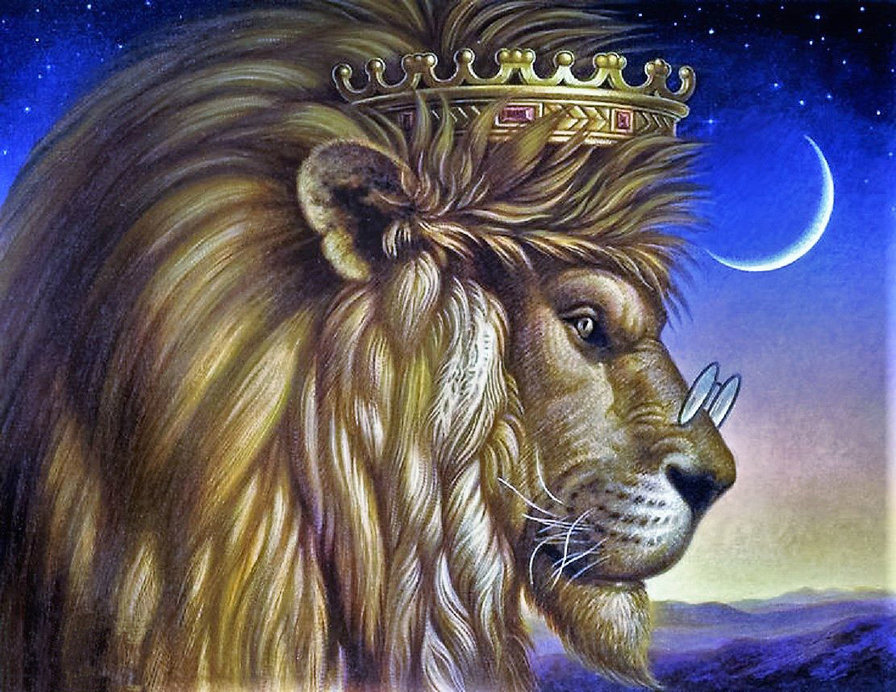 Царь - детская тема, лев, животные - оригинал