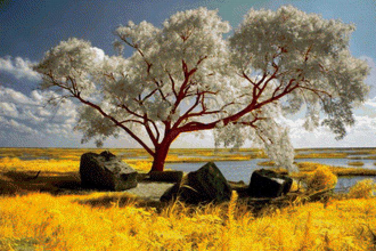 белая ива - природа - предпросмотр