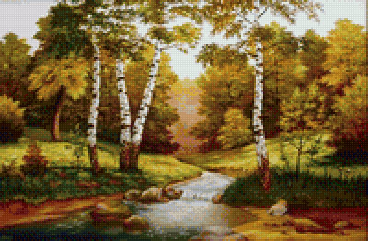 Березовая роща - пейзаж - предпросмотр