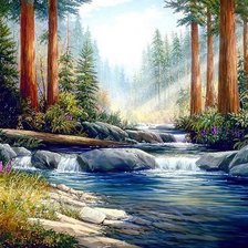 Схема вышивки «природа»