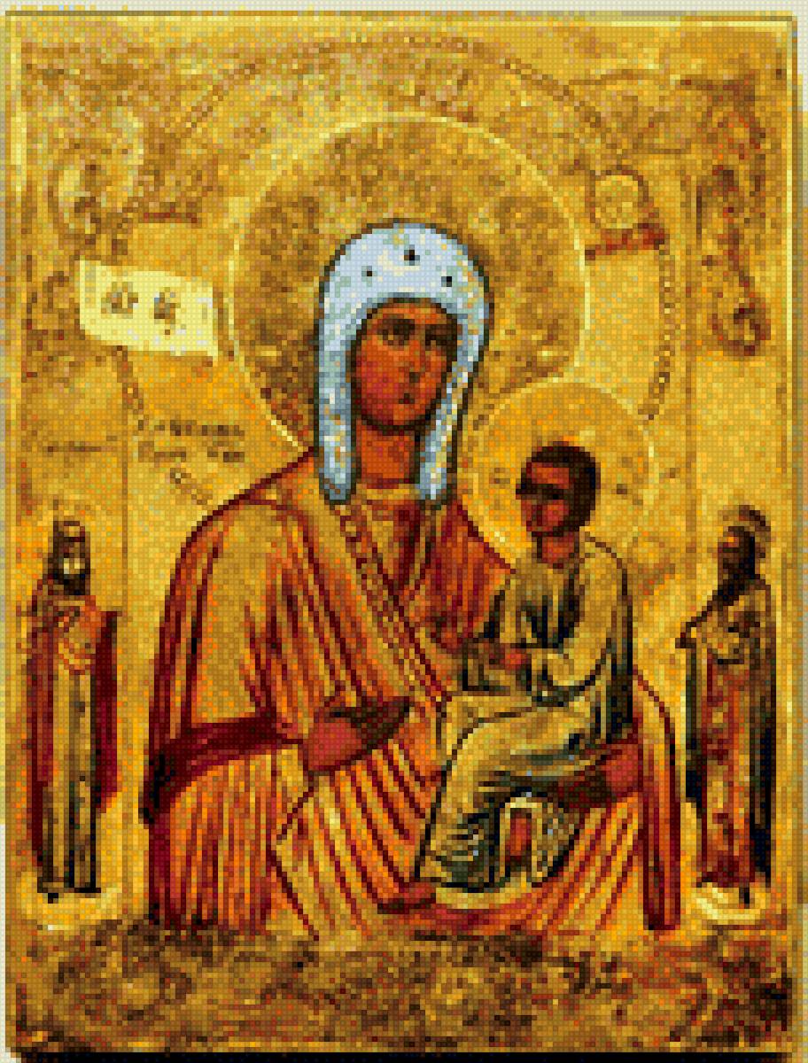 Хлебная (Запечная) икона Божьей Матери - икона - предпросмотр