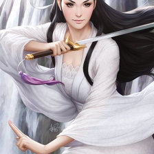 Схема вышивки «Девушка»