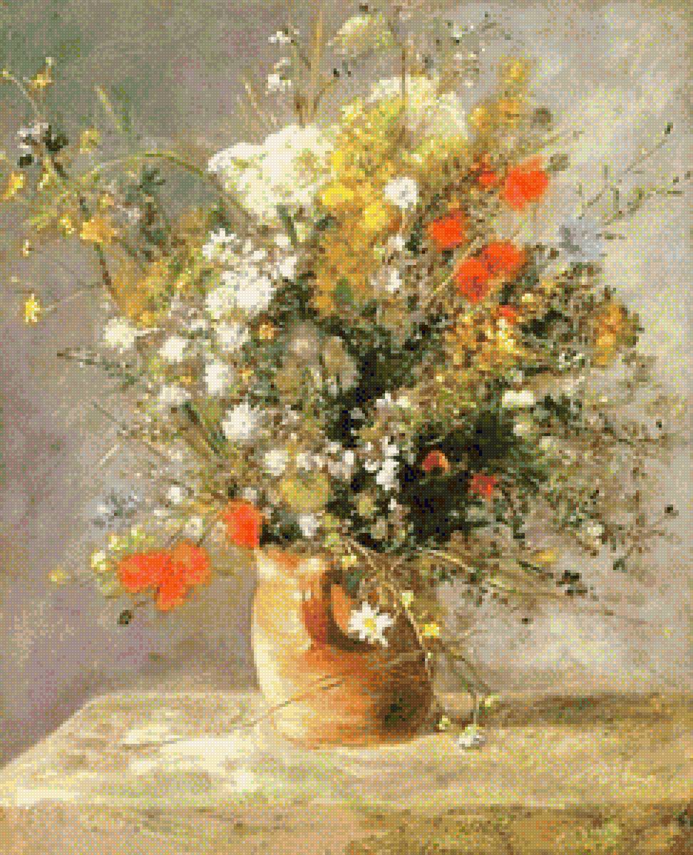 Букет - живопись, букет, цветы - предпросмотр