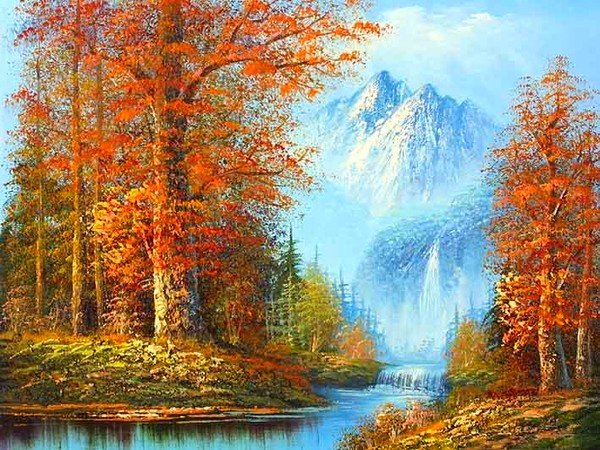 осень в горах - осень, пейзаж, природа - оригинал