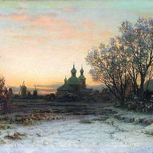 зимний пейзаж  Худ. Кондратенко