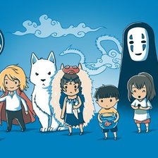 Схема вышивки «Персонажи из мультфильмов Хаяо Миядзаки»