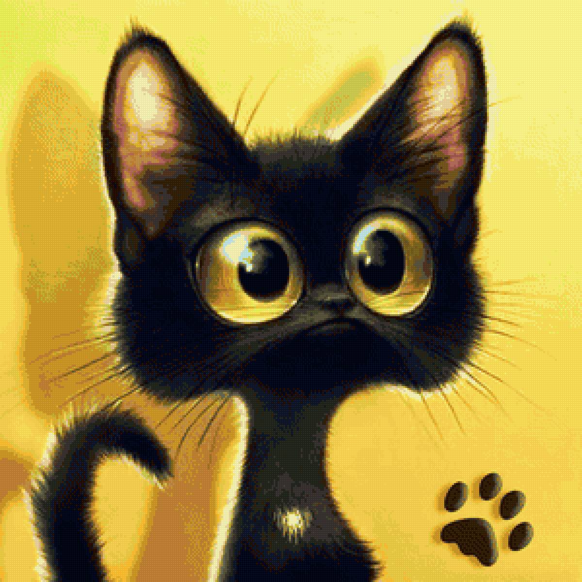 Нуар - животные, смешной кот, черный кот - предпросмотр