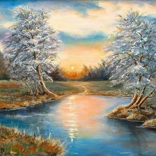 Схема вышивки «Иней.»