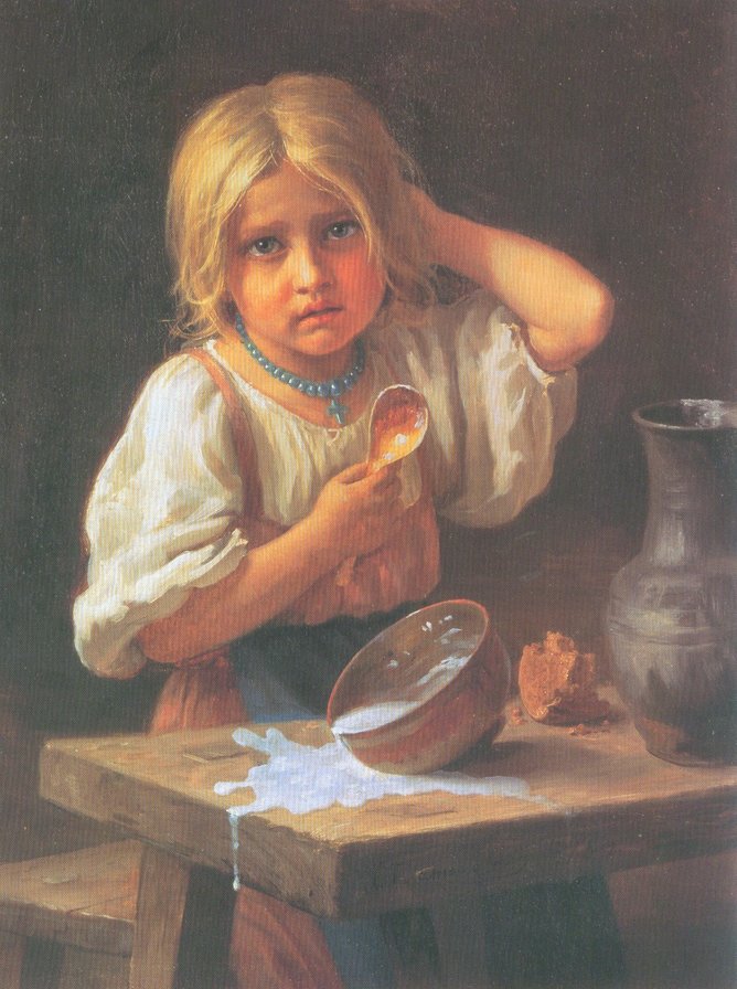 Крестьянская девочка - люди, крестьянка, девочка - оригинал