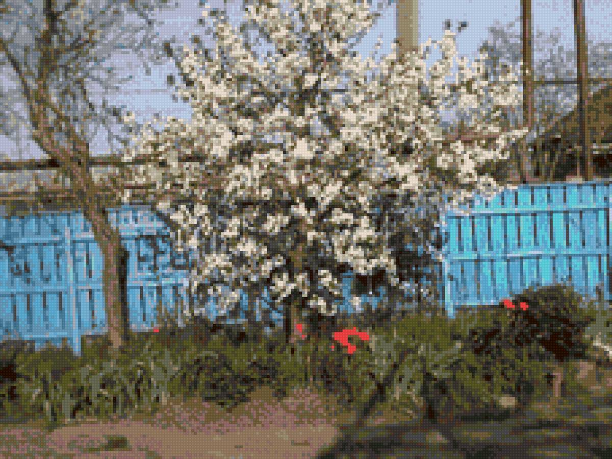 Родовое имение - забор, вишня - предпросмотр