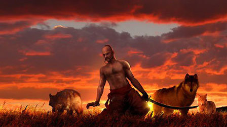 ХАРАКТЕРНИК ИВАН СИРКО - закат, волки, казаки - оригинал