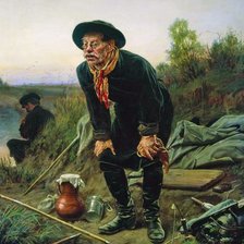 Схема вышивки «Рыбалов Перов»