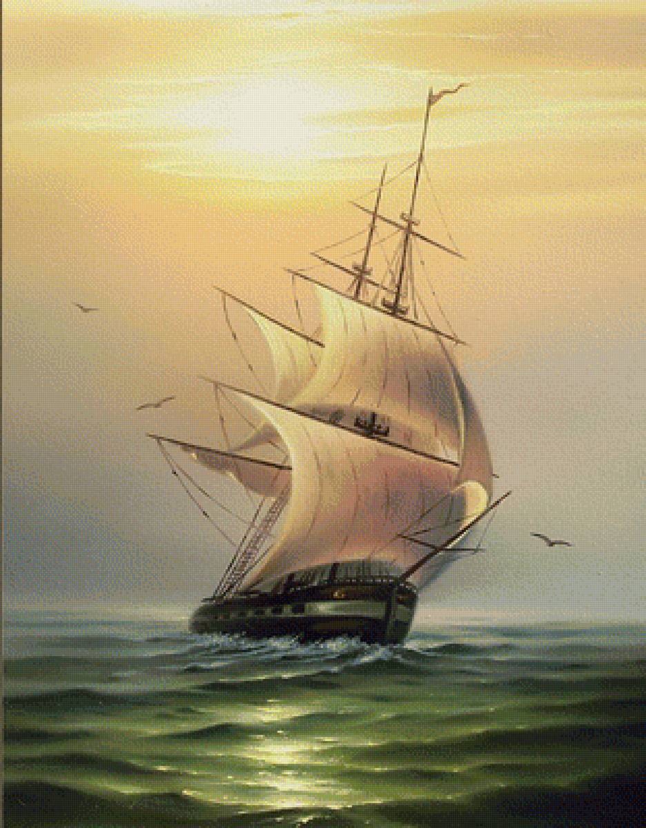 парусник, море - парусник, море - предпросмотр