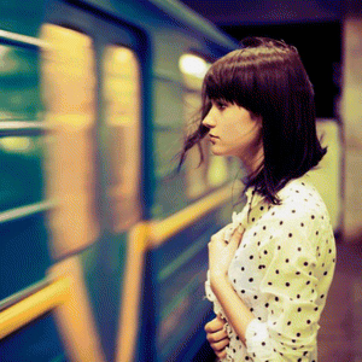 Девушка - поезд, девушка - предпросмотр