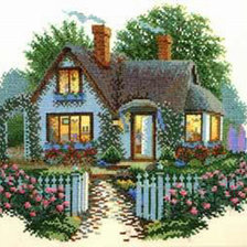 Схема вышивки «Мой домик»