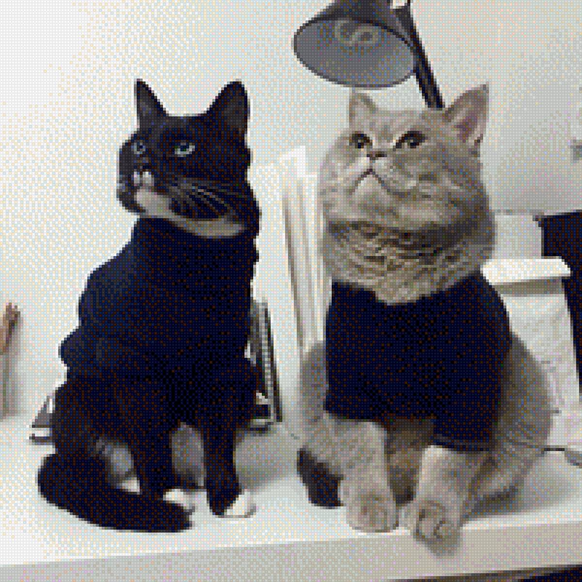 Котики - милость, кот, свитер - предпросмотр