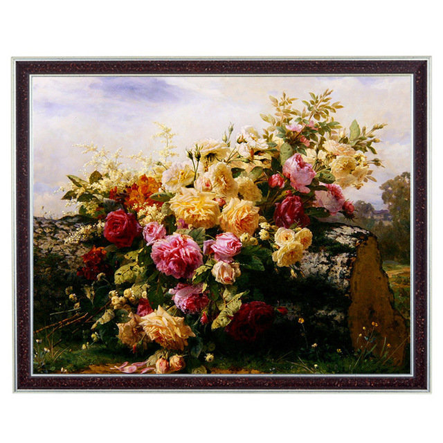 натюрморт с розами по картине JEAN-BAPTISTE CLAUDE ROBIE - розы, натюрморт - оригинал
