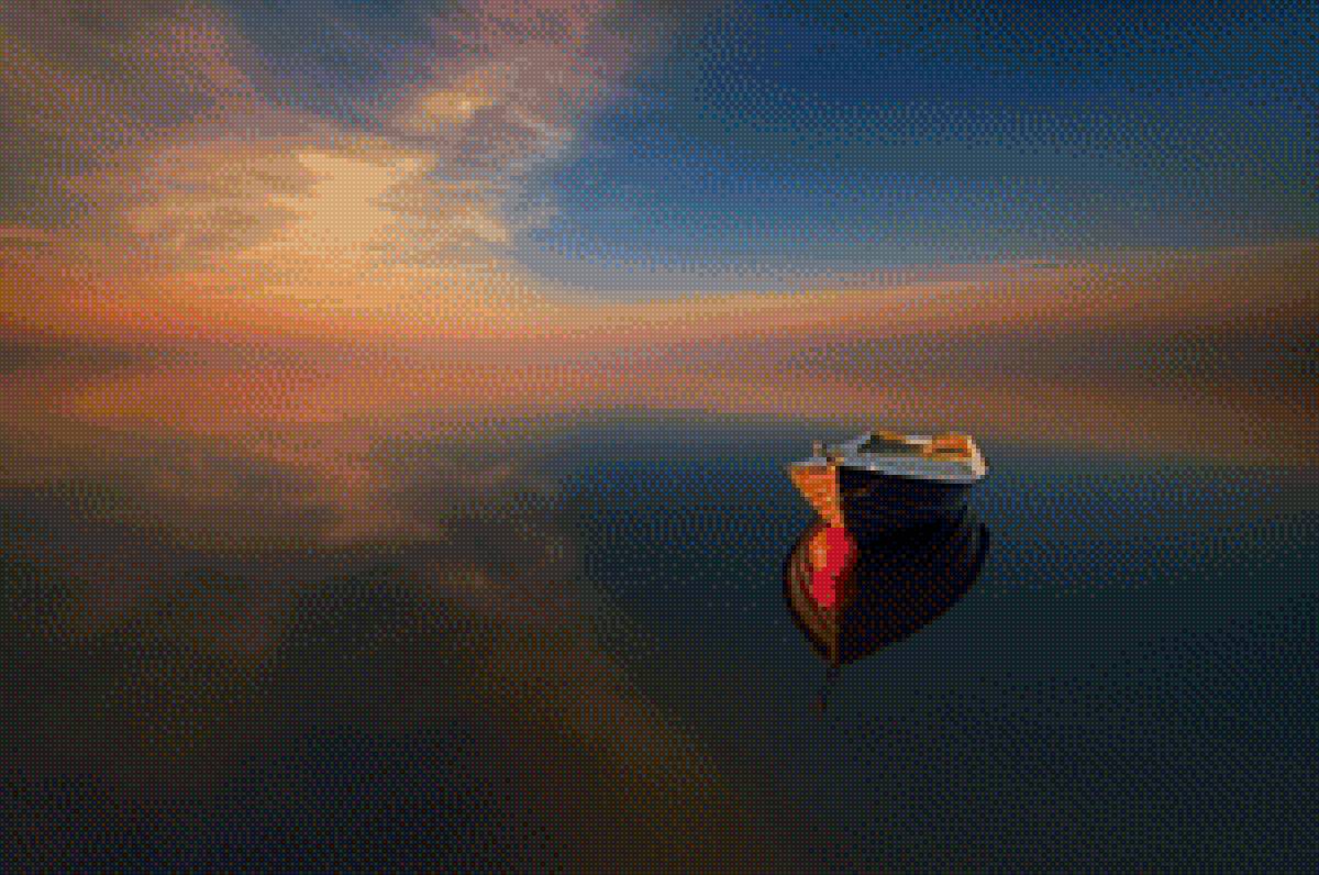 Лодка - лодка на море - предпросмотр