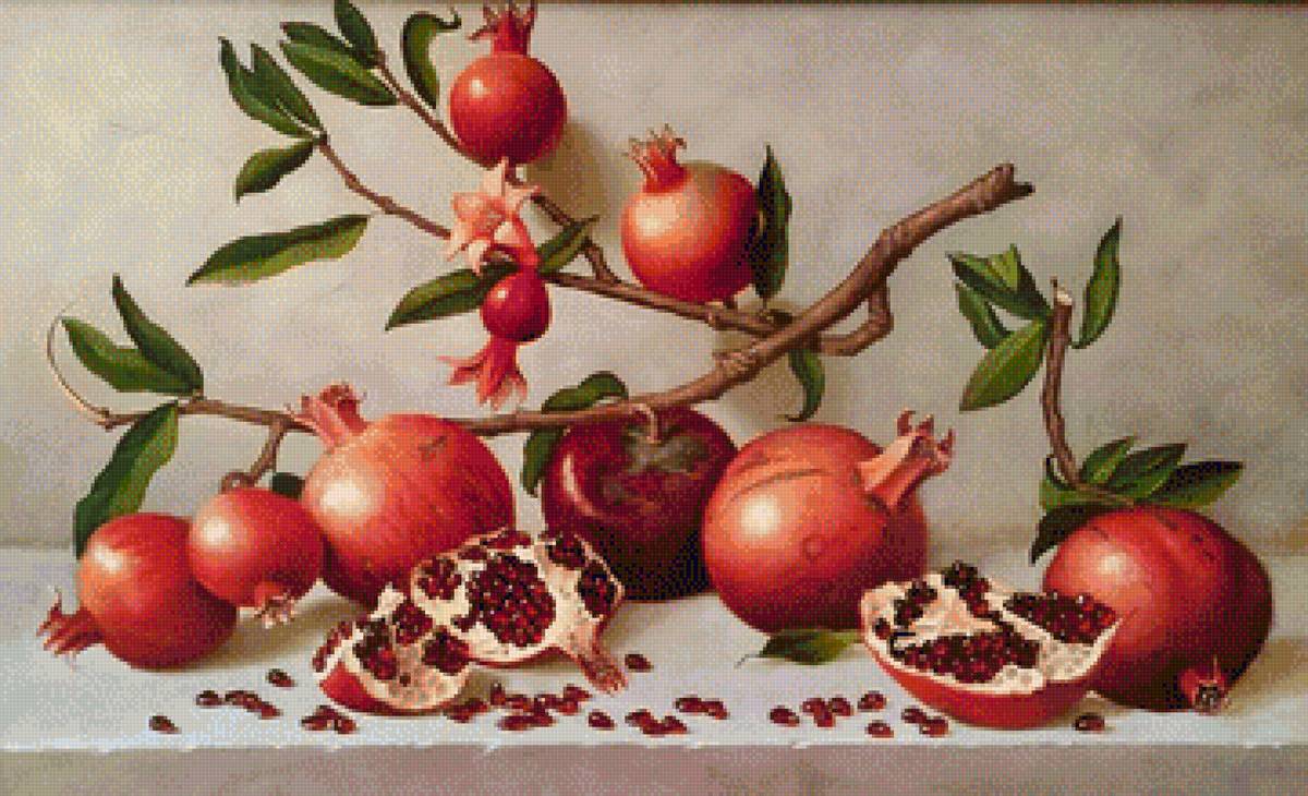 Гранат - вышивка крестом - предпросмотр