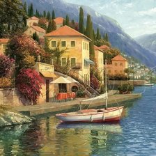 Схема вышивки «Городской пейзаж»