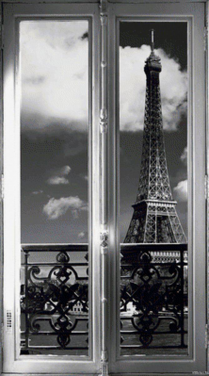 окно в париж - окна, париж, башня - предпросмотр