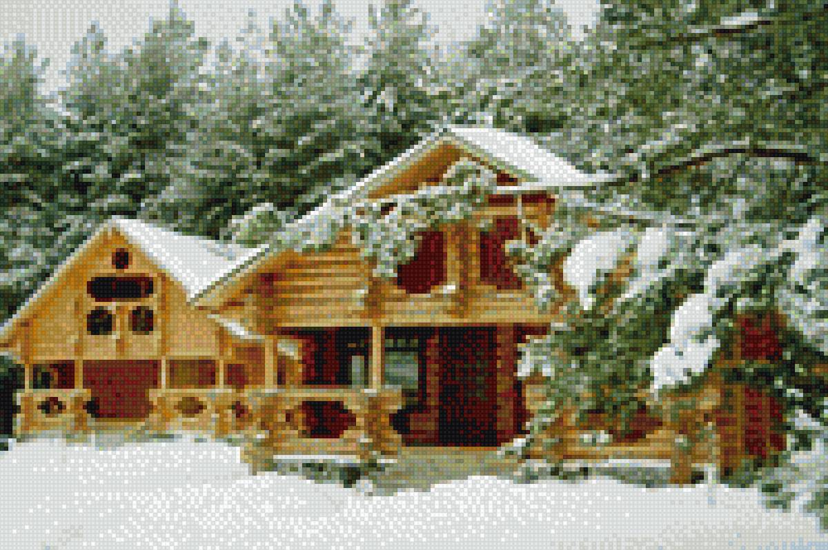 дом в лесу - предпросмотр