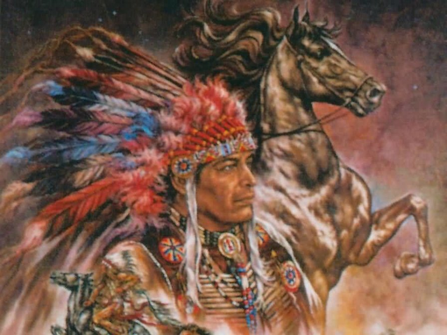 Вождь - индейцы - оригинал