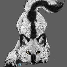 Схема вышивки «лиса»