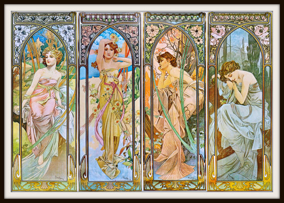 Утро, день, вечер, ночь - женщины - оригинал