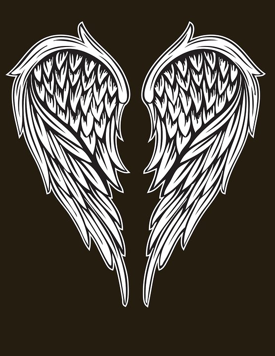 крылья 7 - крылья ангел тату - оригинал
