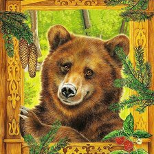 Оригинал схемы вышивки «Медведь» (№1443947)