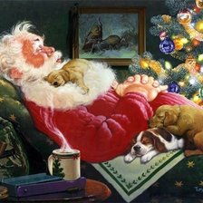 Схема вышивки «Санта»