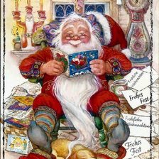 Схема вышивки «Санта»