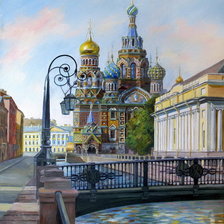 Схема вышивки «церковь»