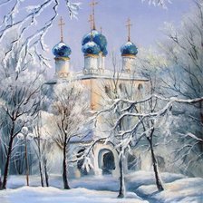 Схема вышивки «церковь»