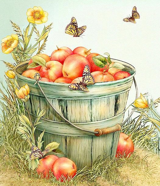 урожай - природа, картина, пейзаж - оригинал