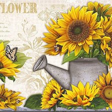 Схема вышивки «солнечные цветы»