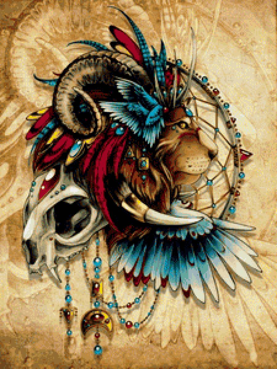 Ловец снов. Лев 1 - лев, ловец снов - предпросмотр