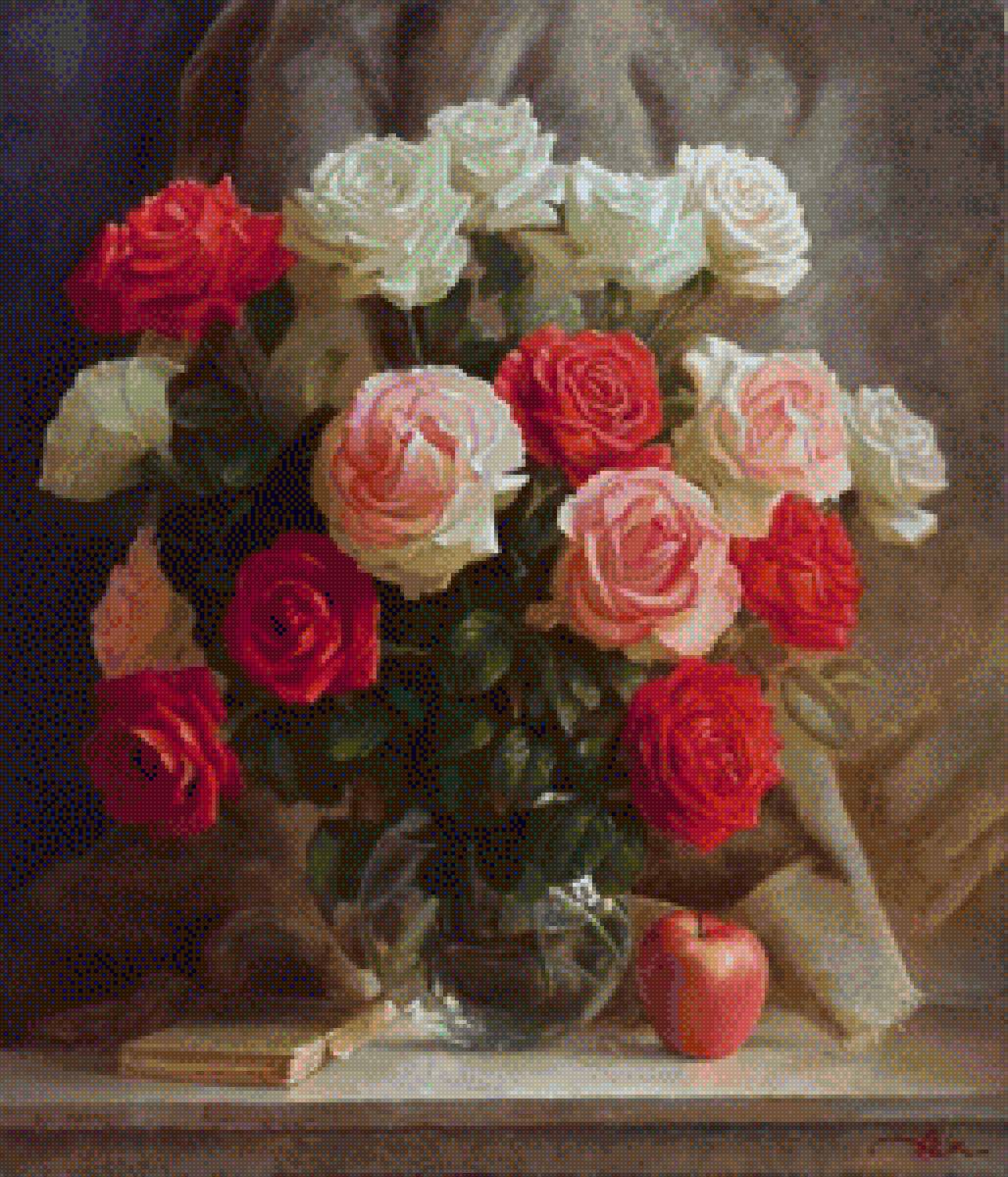 №1449831 - букет, розы, цветы - предпросмотр