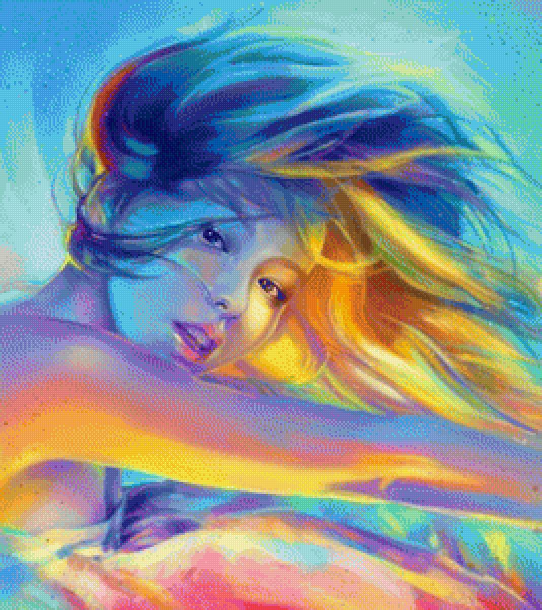 tęczowa dziewczyna - предпросмотр