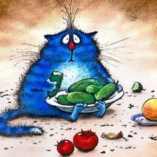 Схема вышивки «котик»