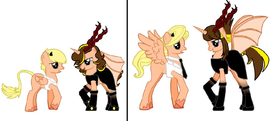 я в детстве и я взрослая - взрослые, пони, я дети - оригинал