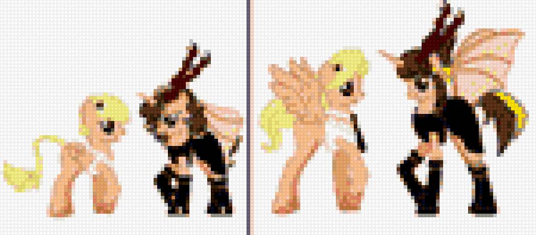 я в детстве и я взрослая - я дети, взрослые, пони - предпросмотр