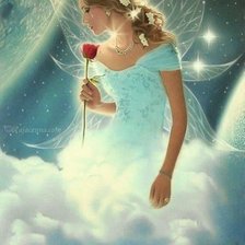 Схема вышивки «ангел»